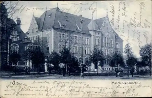 Ak Hamburg Altona, Maschinenbauschule