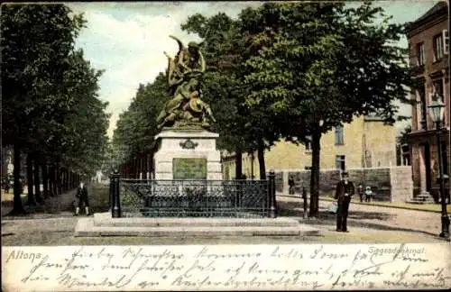 Ak Hamburg Altona, Siegesdenkmal