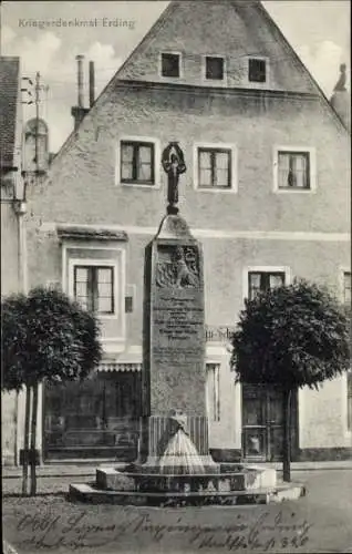 Ak Erding in Oberbayern, Kriegerdenkmal