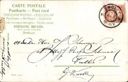 Ak Auto, Automobil, Zwei Männer, Lenkrad