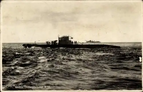 Ak Niederländisches U-Boot N10