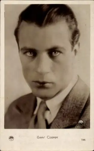 Ak Schauspieler Gary Cooper, Portrait