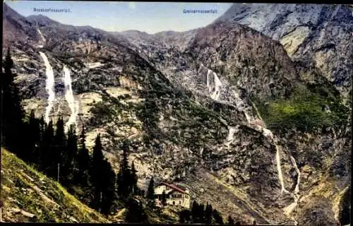 Ak Mayrhofen im Zillertal Tirol, Grawand Hütte