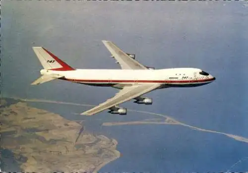 Ak Passagierflugzeug Boeing 747