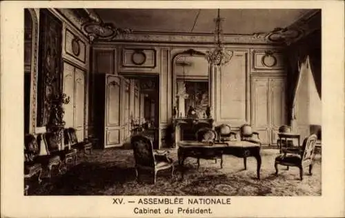 Ak Paris VII., Nationalversammlung, Büro des Präsidenten