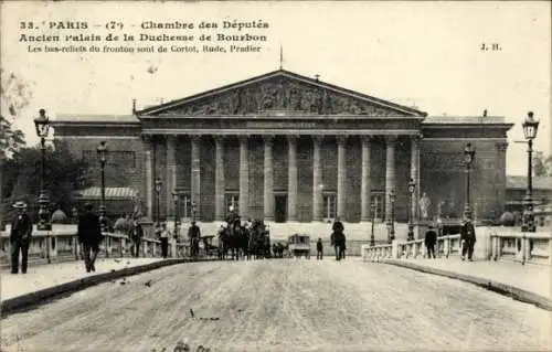Ak Paris VII, Abgeordnetenkammer, Palast der Herzogin von Bourbon