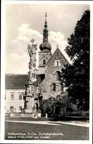 Ak Heiligenkreuz Niederösterreich, Dreifaltigkeitssäule