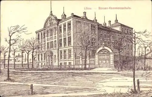 Ak Liepaja Libau Lettland, Börsen-Kommerzschule