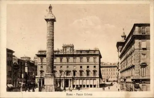 Ak Roma Rom Lazio, Piazza Colonna