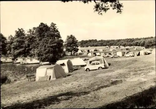 Ak Flecken Zechlin Rheinsberg in der Mark, Zeltplatz am Großen Zechliner See