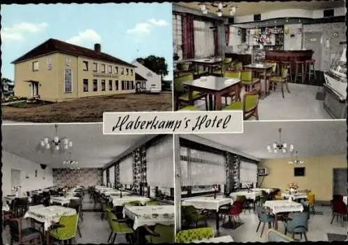 Ak Uphausen Achim, Haberkamps Hotel, Inh Wilking Böhmermann, Innenansichten