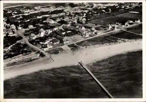 Ak Nordseebad Sankt Peter Ording, Fliegeraufnahme