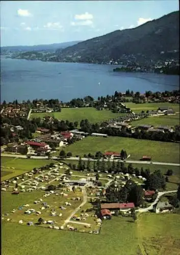Ak Weissach Weißach Rottach Egern in Oberbayern, Campingplatz Wallberg