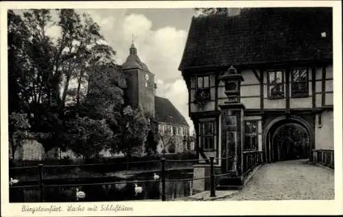 Ak Burgsteinfurt Steinfurt im Münsterland, Wache, Schlossturm