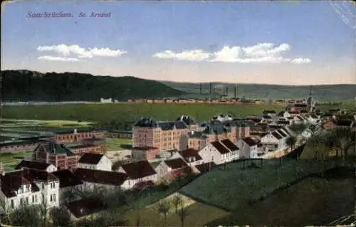 Ak St. Arnual Saarbrücken im Saarland, Panorama