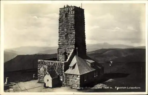 Ak Feldberg im Schwarzwald, Friedrich Luisenturm, Berge