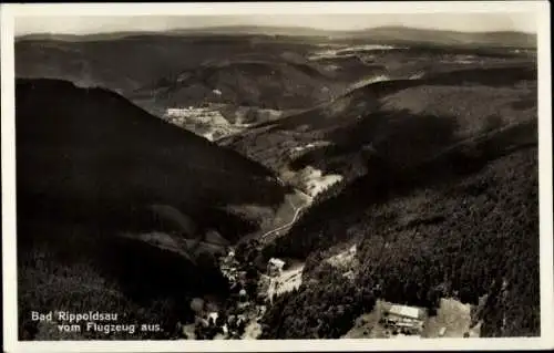 Ak Bad Rippoldsau Schapbach im Schwarzwald, Teilansicht, Blick vom Flugzeug