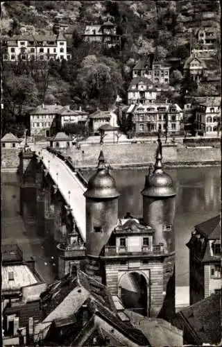 Ak Heidelberg am Neckar, Alte Brücke, Ziegelhäuser Landstraße