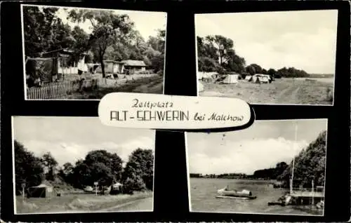 Ak Malchow in Mecklenburg, Zeltplatz Alt-Schwerin