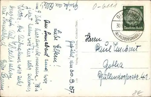 Ak Gießübel in Thüringen,  Gesamtansicht