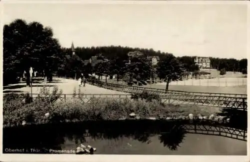 Ak Oberhof im Thüringer Wald, Promenade