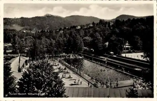 Ak Baden Baden am Schwarzwald, Schwimmbad