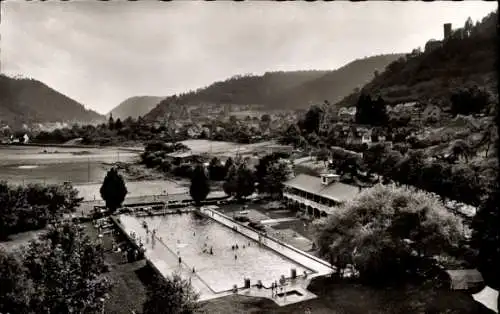 Ak Bad Liebenzell im Schwarzwald, Freibad