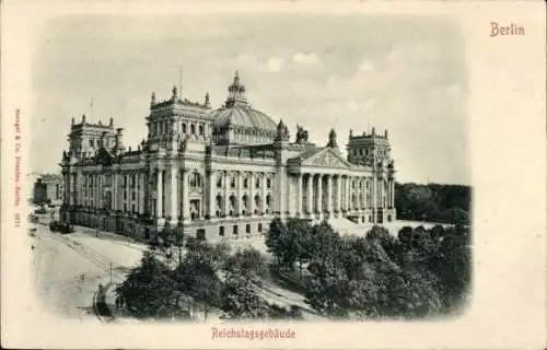 Ak Berlin Tiergarten, Reichstagsgebäude
