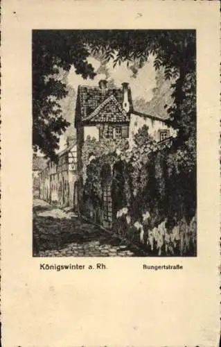 Ak Königswinter am Rhein, Bungertstraße