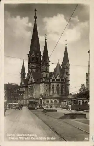 Ak Berlin Charlottenburg, Kaiser Wilhelm Gedächtniskirche