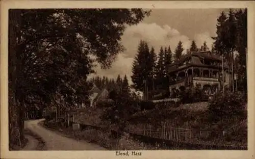 Ak Elend Oberharz am Brocken, Teilansicht