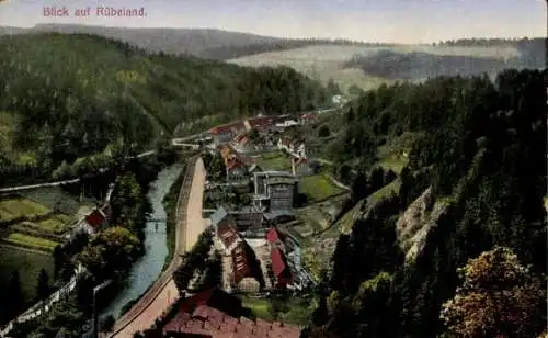 Ak Rübeland Oberharz am Brocken, Gesamtansicht mit Bode