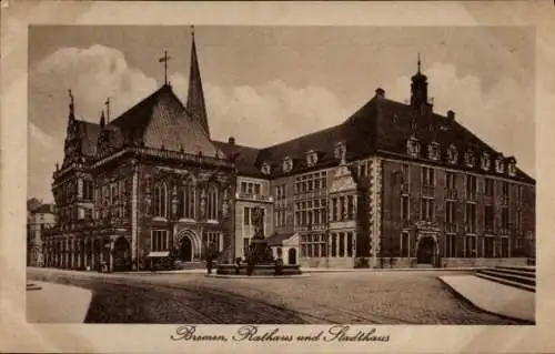 Ak Hansestadt Bremen, Rathaus, Stadthaus