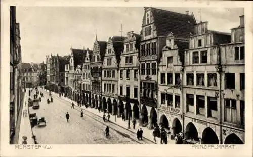 Ak Münster Westfalen, Prinzipalmarkt, Laden von August Olef, Joanning, Wibbelt