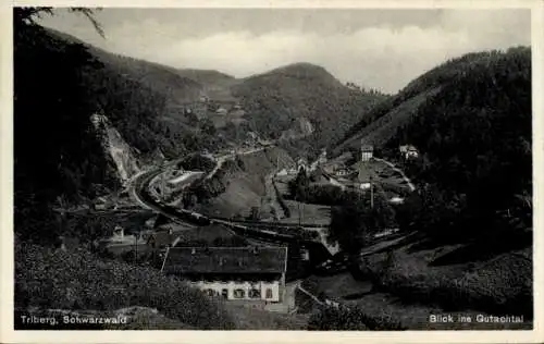 Ak Triberg im Schwarzwald, Gutachtal, Panorama