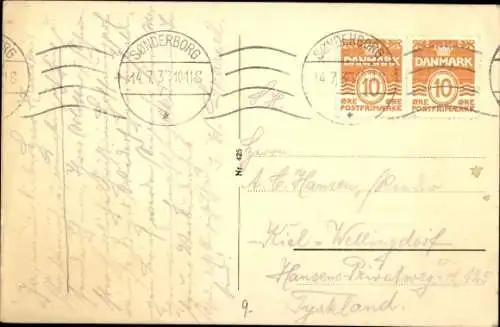 Ak Sønderborg Sonderburg Dänemark, Strandvej I, Missionshotellet Strand