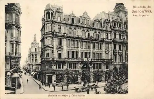 Ak Buenos Aires Argentinien, Avenida de mayo, Calle Florida