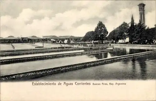 Ak Buenos Aires Argentinien, Wasserwerk, Becken