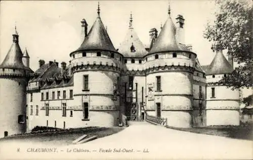 Ak Chaumont Haute-Marne, Le Chateau, Facade Sud-Ouest