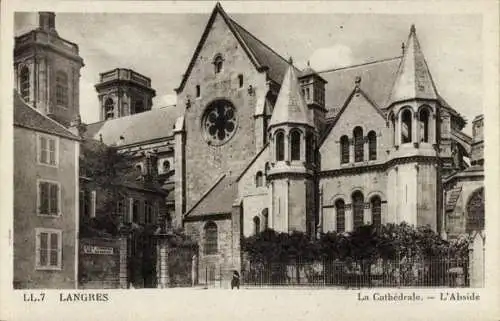 Ak Langres Haute Marne, La Cathedrale, L'Abside