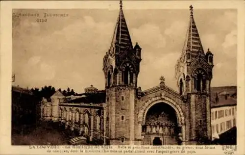 Ak La Louvesc Ardèche, La Basilique St. Regis