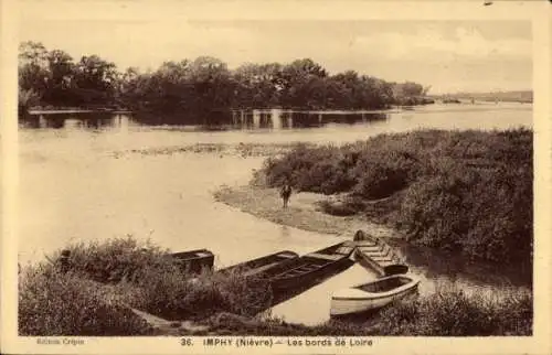 Ak Curty par Imphy Nievre, Les bords de Loire