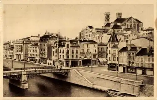 Ak Verdun Meuse, Vue panoramique, Pont