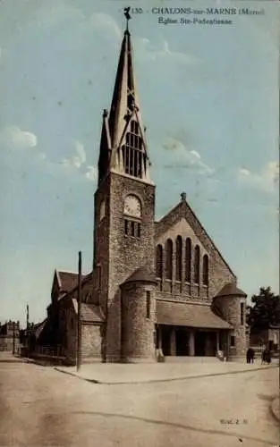 Ak Chalons sur Marne, Eglise St. Pudentienne