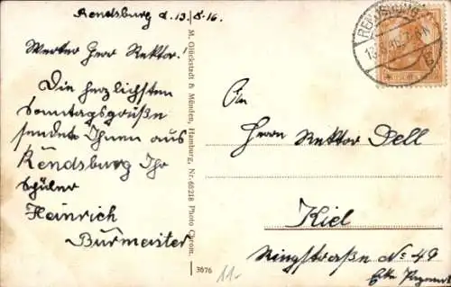 Ak Rendsburg in Schleswig Holstein, Zeppelin, Grafenstraße, Kasernen