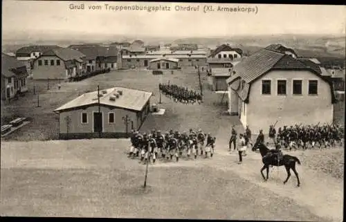 Ak Ohrdruf in Thüringen, Truppenübungsplatz, XI. Armeekorps