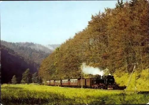 Ak Harzquerbahn, Dampflokomotive bei Netzkater