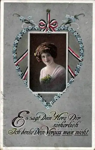 Passepartout Ak Es sagt Dein Herz Dir sicherlich, ich denke Dein, Soldatenliebe