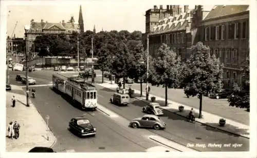 Ak Den Haag Südholland Niederlande, Hofweg, Straßenbahn