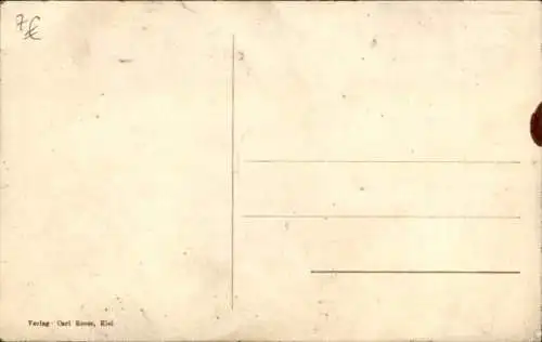 Ak Postdampfer Linie Kiel Korsör